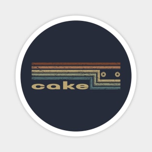 Cake Cassette Stripes Magnet